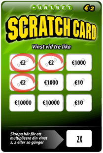 Skrapa på Unibet