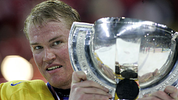 Kenny Jönsson Ishockey-VM Vinnare Bild på Kenny Jönsson från sist Sverige vann Ishockey-VM