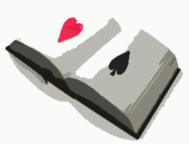 uppslagen bok