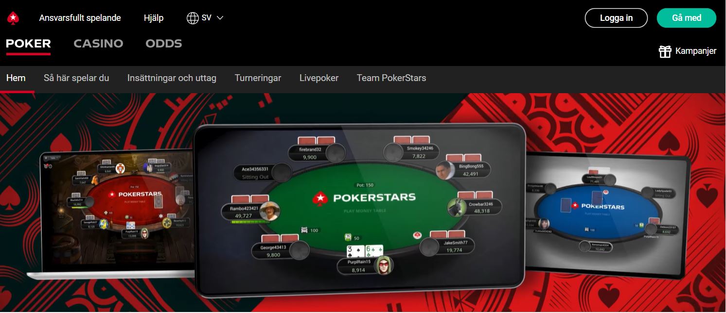 Pokerstars Homepage