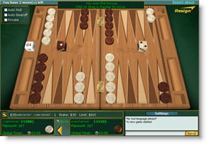 Play65 backgammon spel