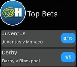 William Hill Apple Watch