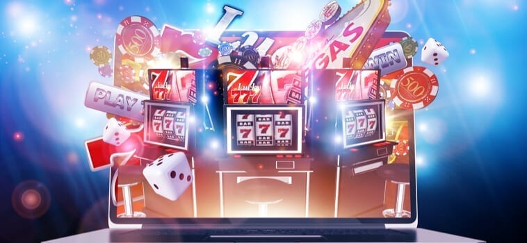 kasino spelbild slots tärningar spelmarker