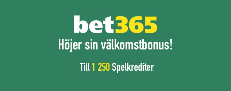 bet365 ökar oddsbonusen