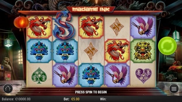 madame ink slot spelfunktioner