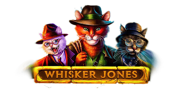 whisker jones logotyp detektiv katter