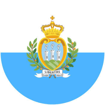 san marino flagga