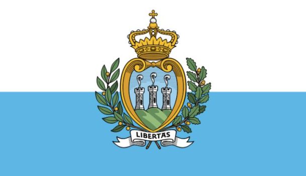 san marino flagga