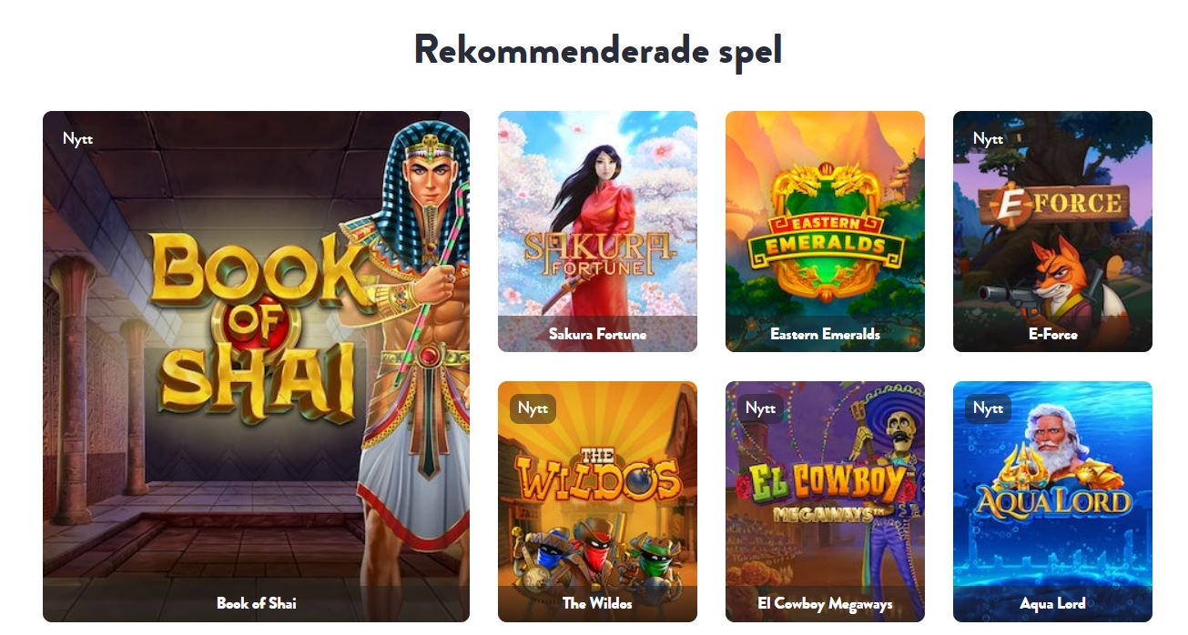 Dunder rekommenderade spel