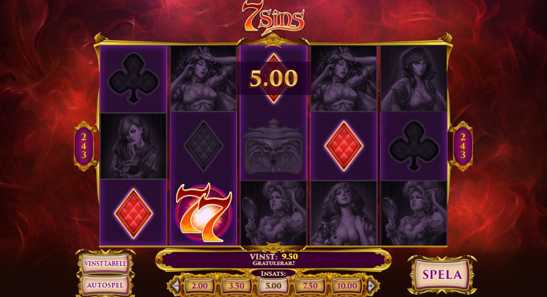 7 Sins Recension Slot