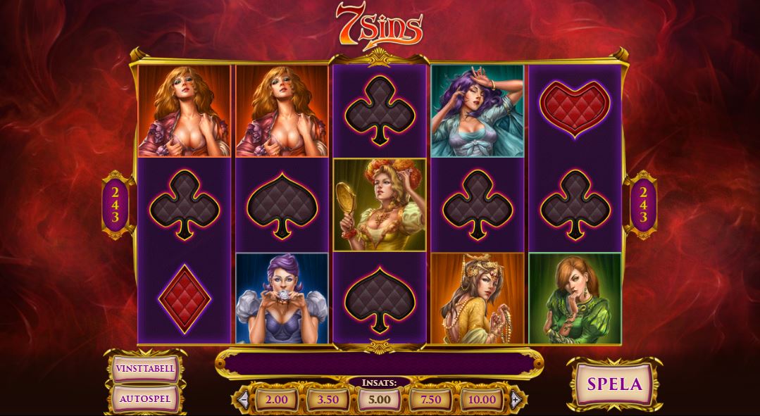 7 sins Slot Recension